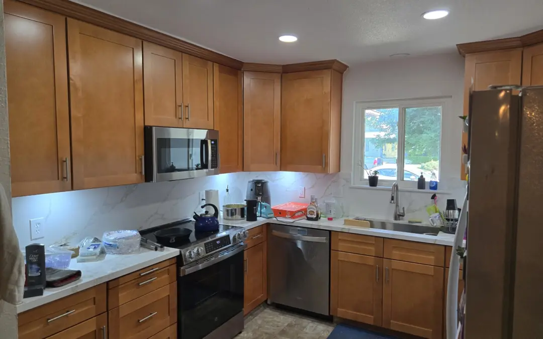 Maple Shaker Cabinets Kitchen Remodel